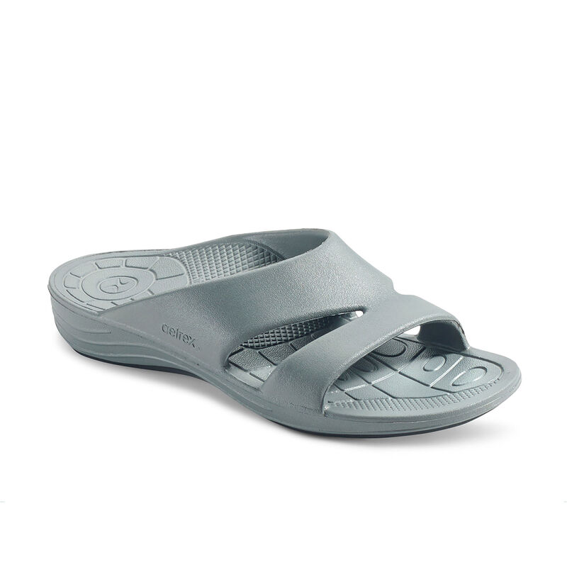 Aetrex Womens Bali Orthotic Slides Flip Flops Grey - ng8sNk5bY